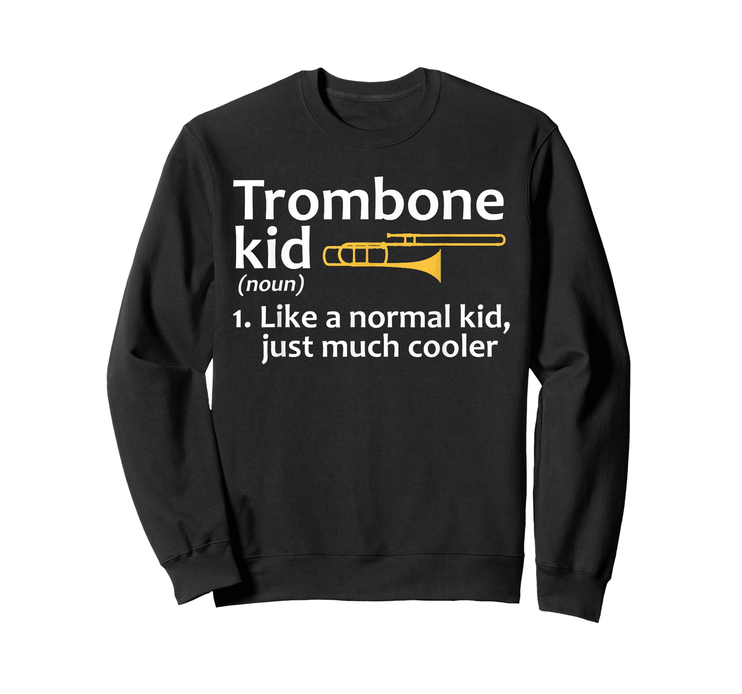 Trombone Art for Kids Boys Girls Instrument Trombone Player T-Shirt