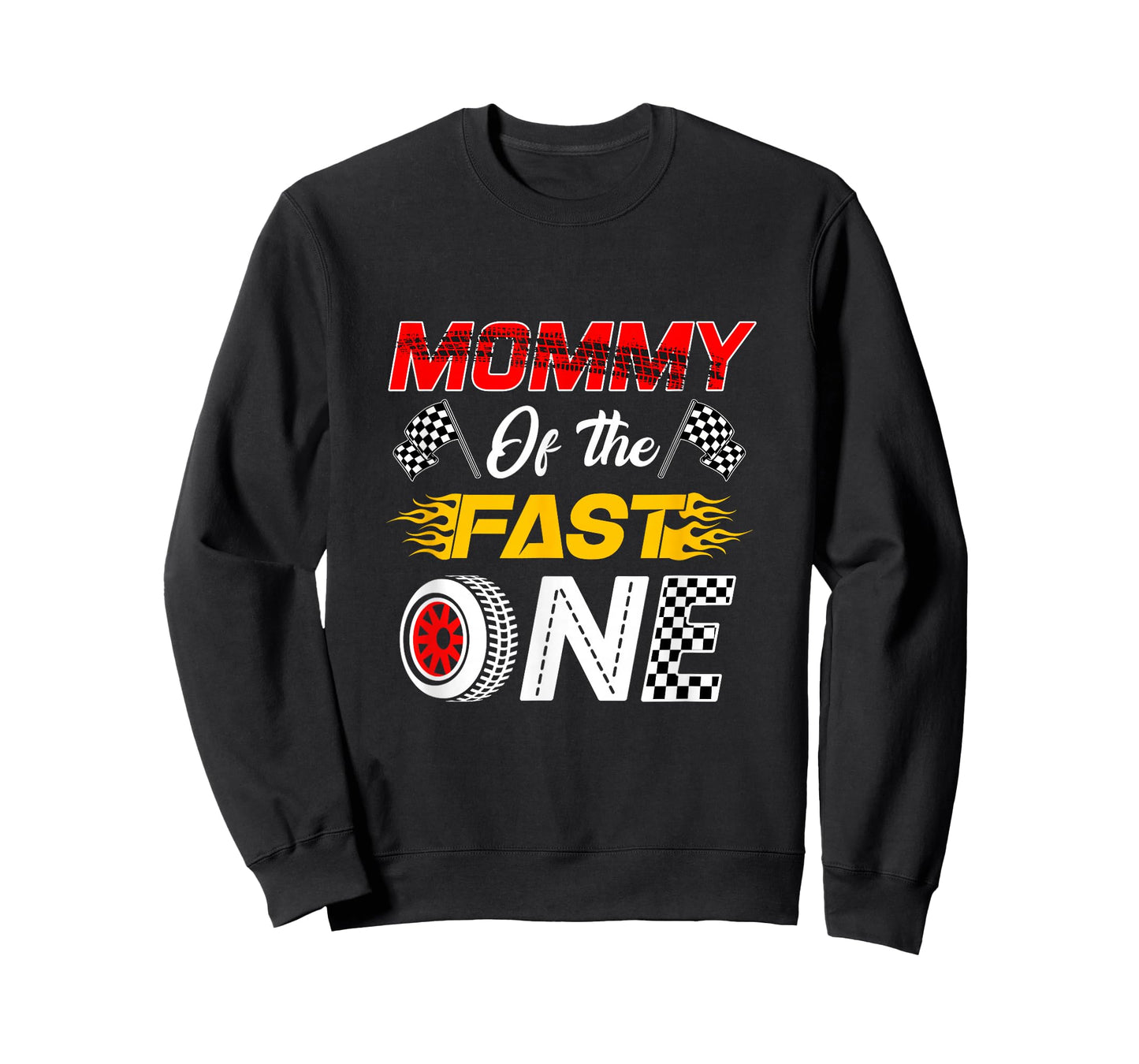 Mommy of The Fast One 1St Birthday Race Car Family T-Shirt