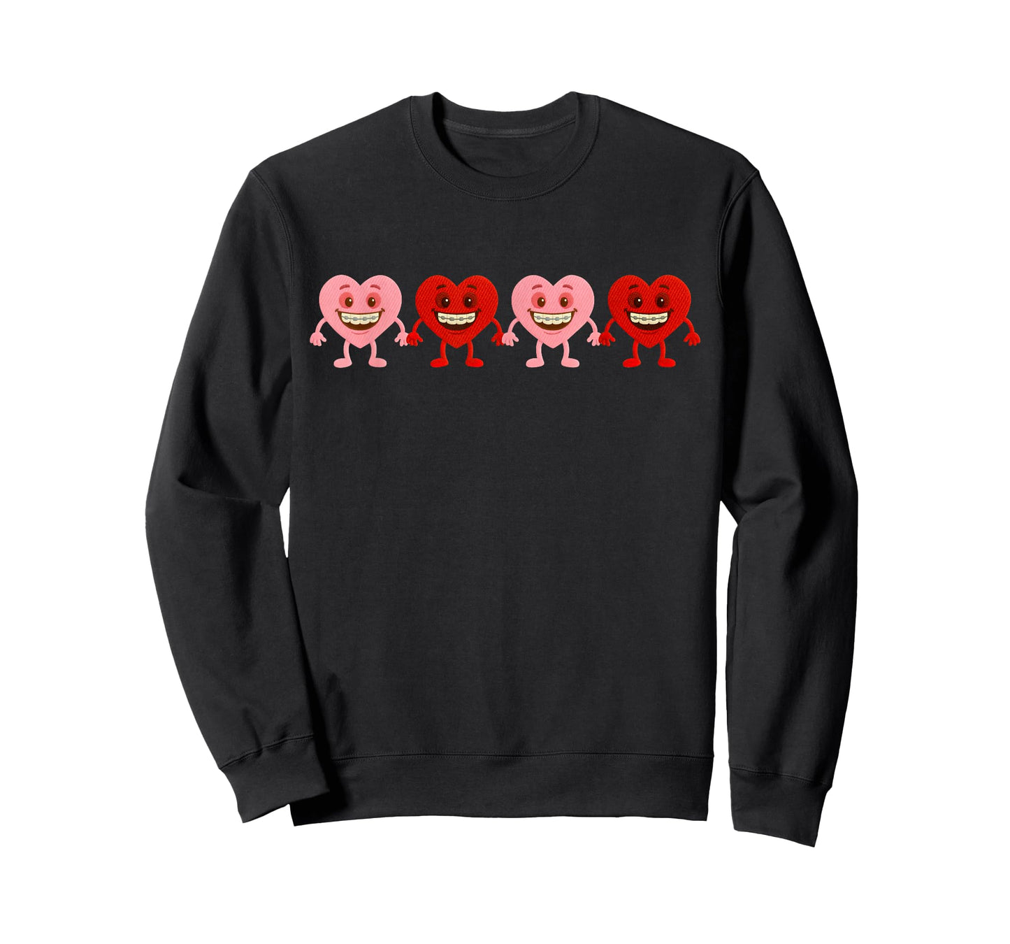 Dental Braces Orthodontist Valentine Day Dentist Ortho Squad T-Shirt