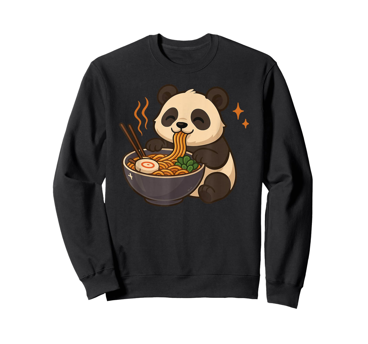 Panda with Noodles Ramen Kawaii Panda T-Shirt