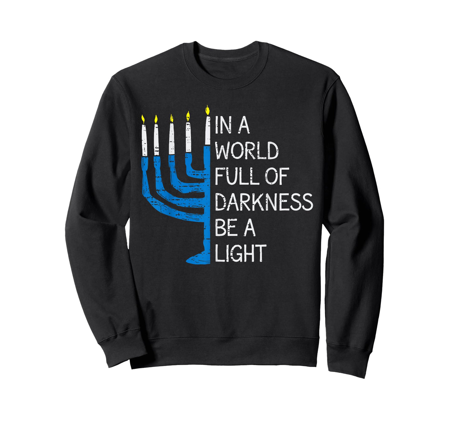 Be a Light Inspiring Hanukkah Jewish Menorah Chanukah Pajama T-Shirt