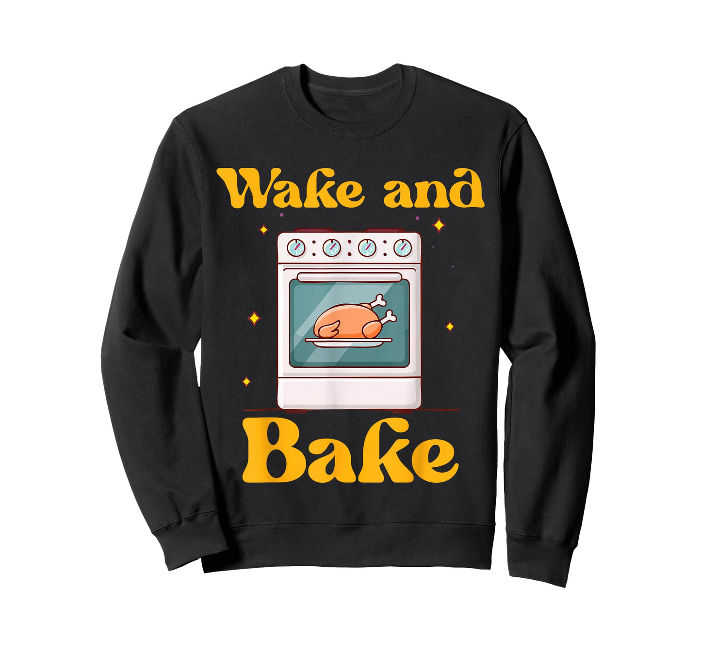 Funny Thanksgiving Cooking Wake and Bake Oven Turkey T-Shirt