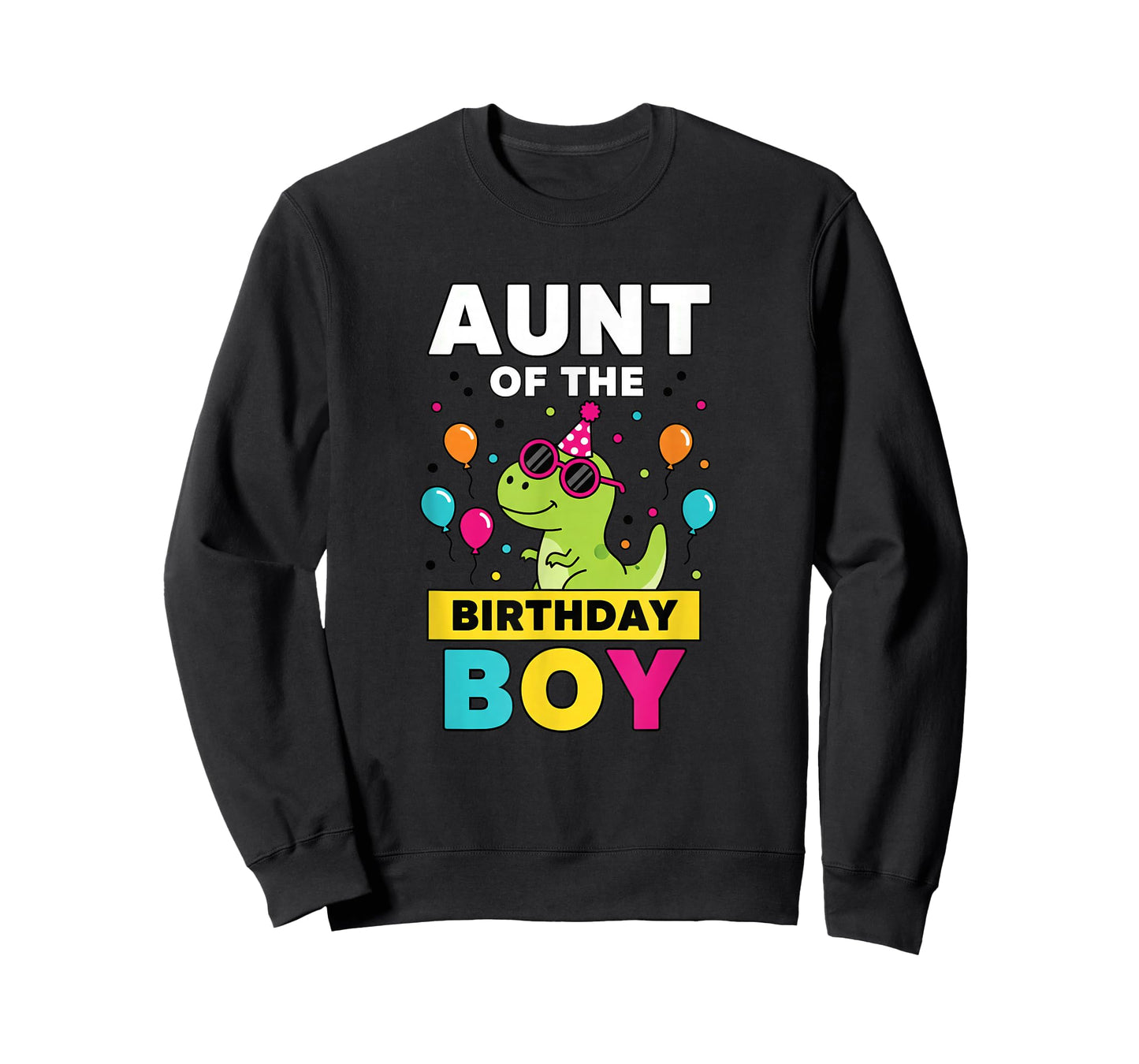 Aunt of The Birthday Boy Dinosaur Party T-Shirt