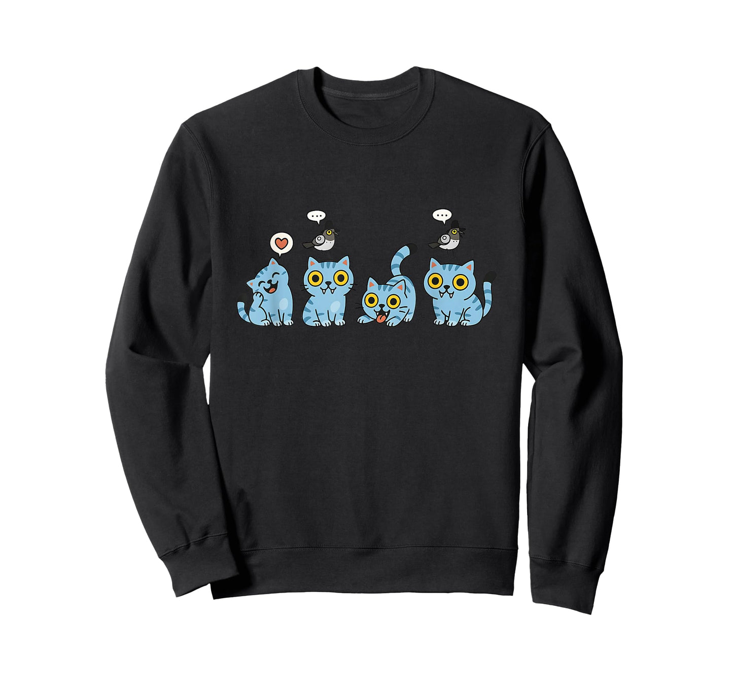 Funny Cute Blue Cartoon Tiger Playing k-pop Cosplay Design T-Shirt