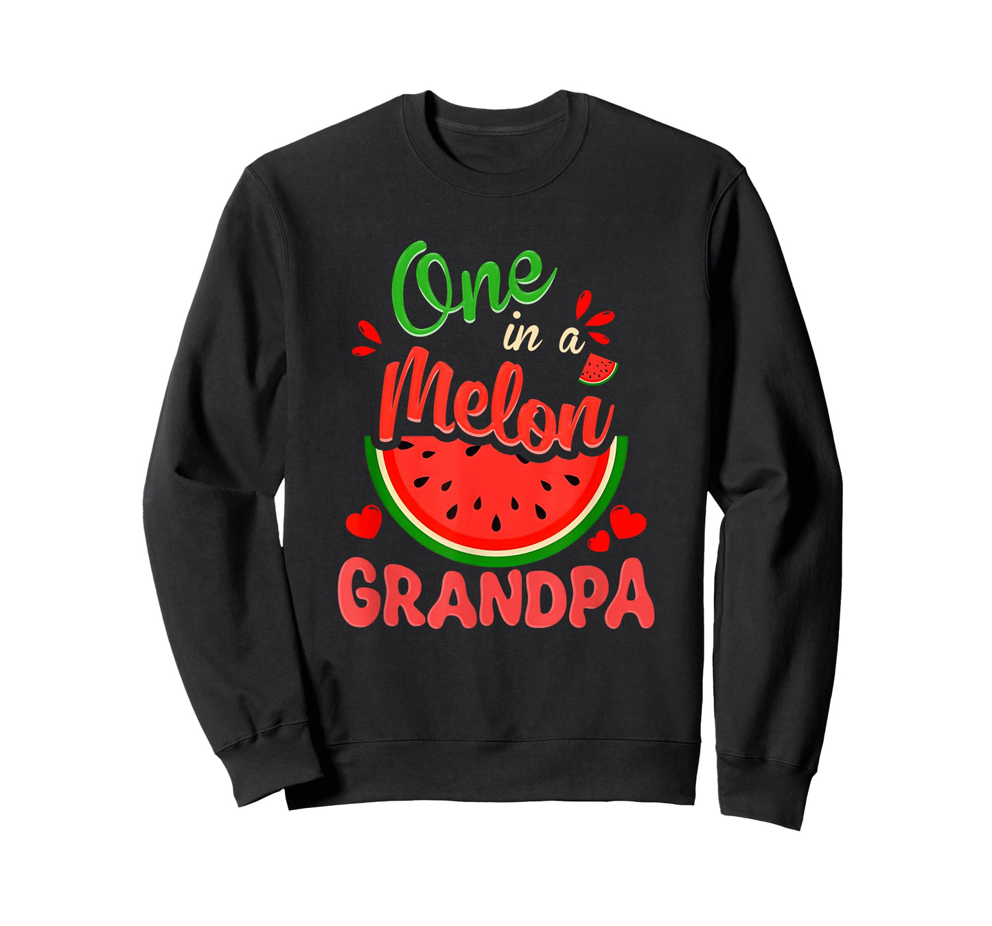 One in a Melon Grandpa 1st Birthday Party Family Matching T-Shirt