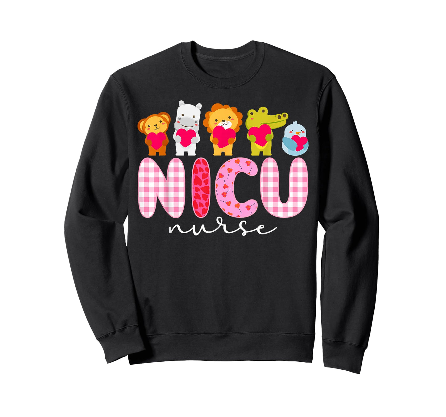 NICU Nurse Valentine Neonatal ICU Nurse Valentines Day T-Shirt