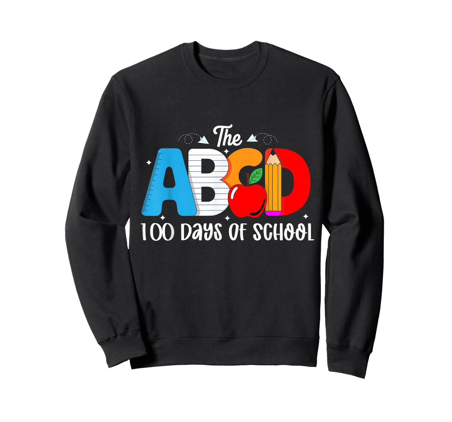 Teachers 100 Days of School ABCD Kids 100th Day T-Shirt