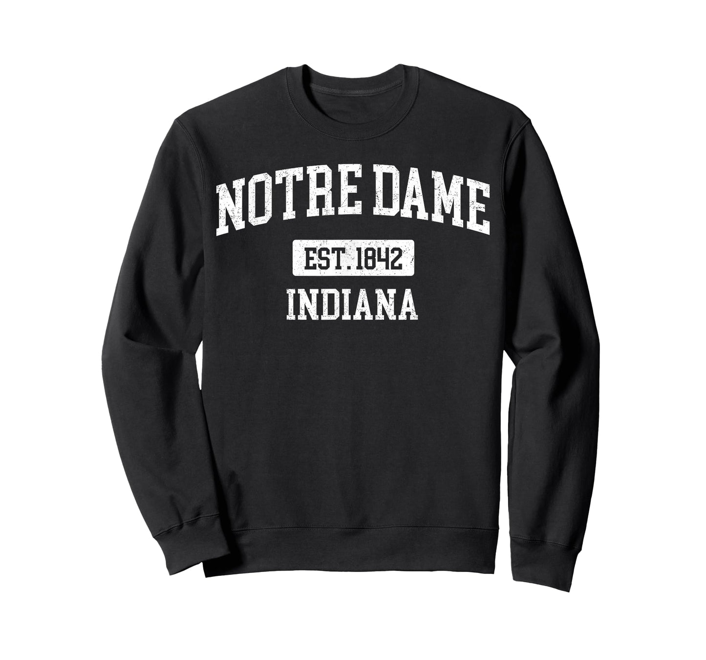 Notre Dame Indiana in Vintage Style Sports Design T-Shirt