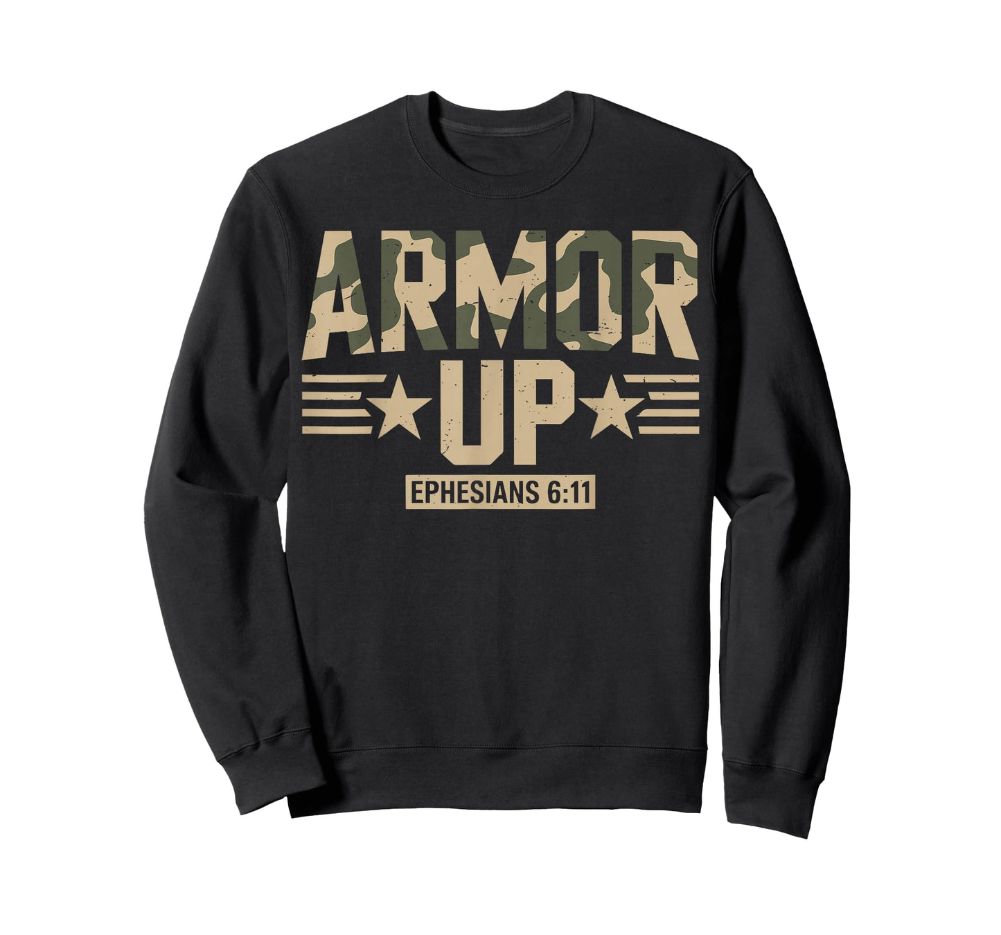 Armor Up Christian Workout Gym Camo Jesus God Son Brother T-Shirt