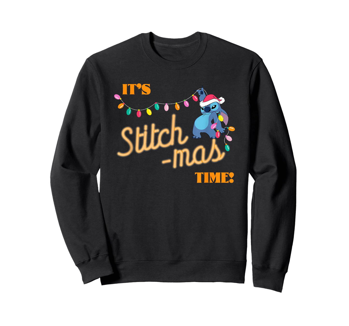 Disney Lilo & Stitch Christmas It's Stitchmas Time Cool Pose T-Shirt