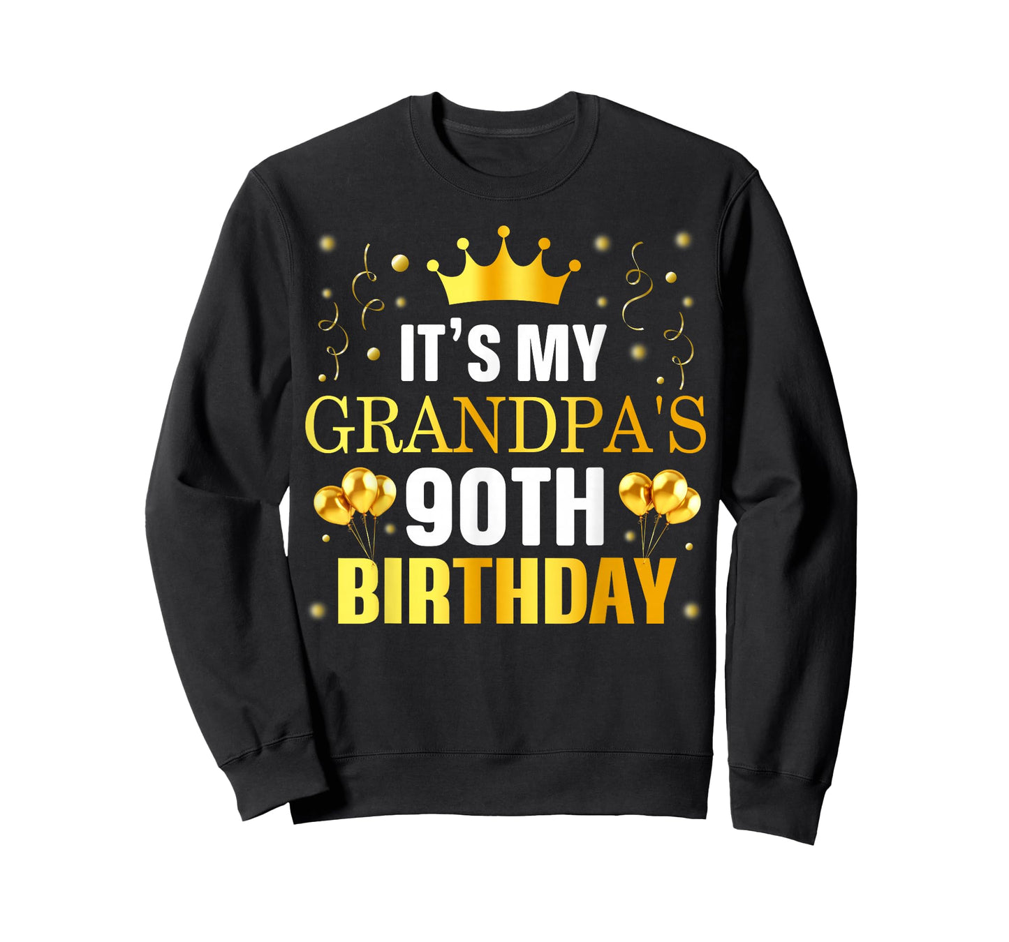 It's My Grandpa's 90th Birthday Happy Birthday 90 Years Old T-Shirt