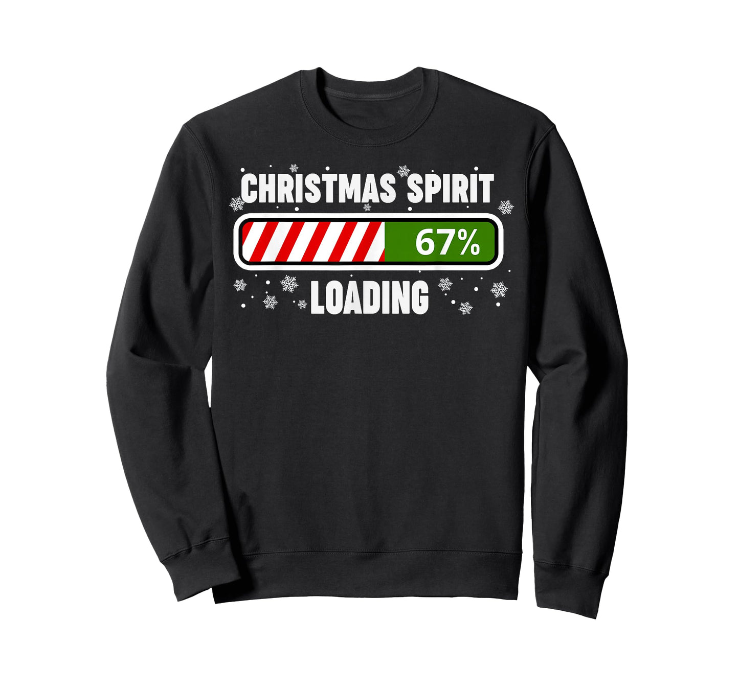 Christmas Spirit Loading 67 Funny Meme Boys Kids Six Seven T-Shirt