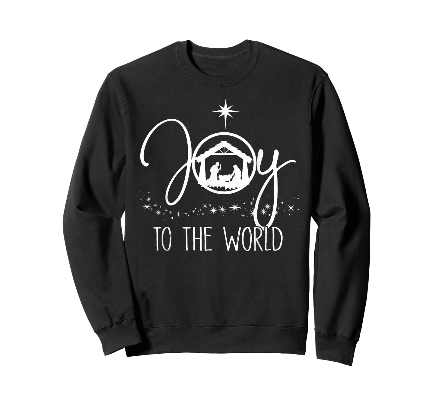 Joy to The World Jesus Christian Nativity Scence Christmas T-Shirt