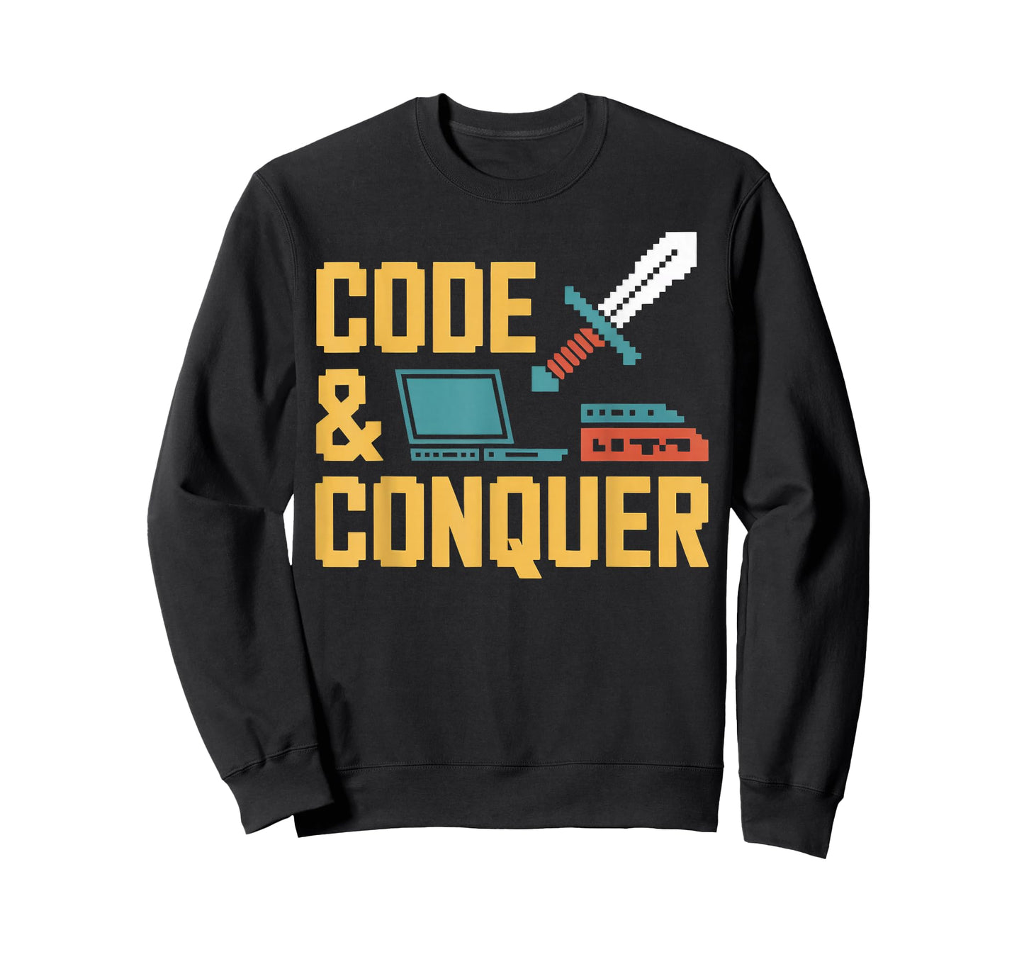 Code & Conquer Retro Gamer Coder T-Shirt