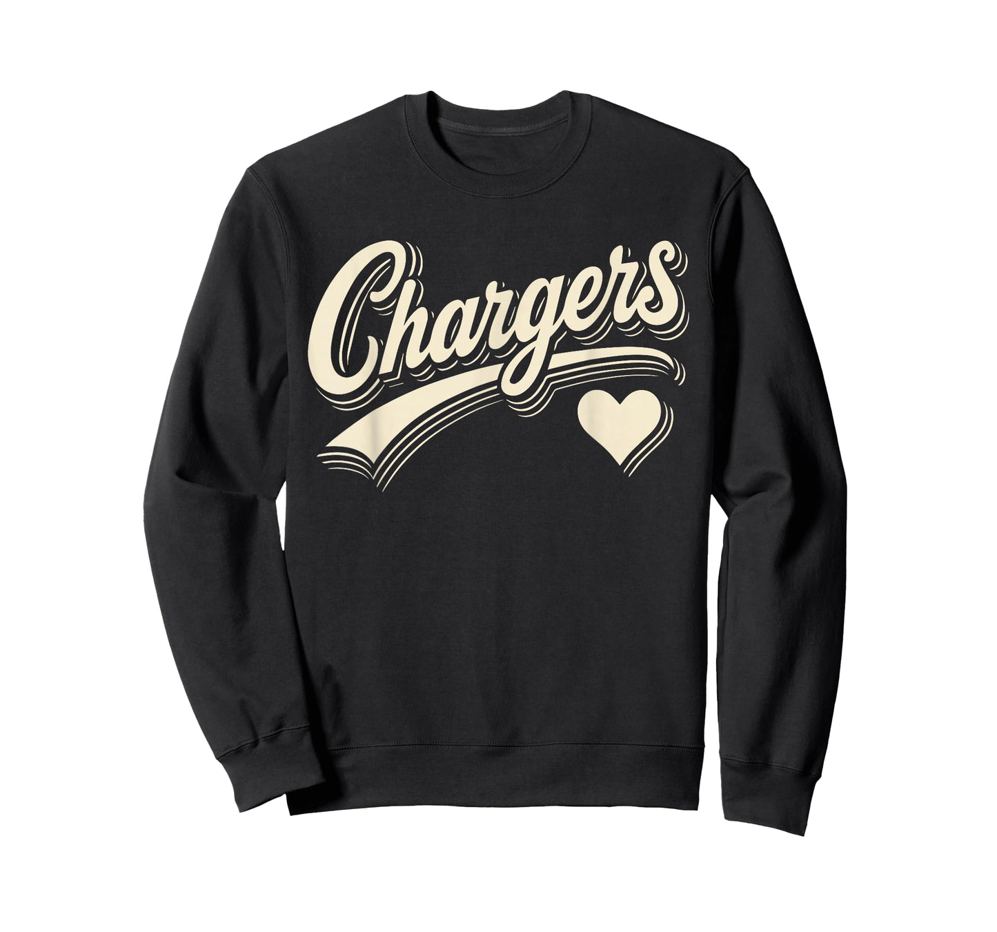 Vintage Chargers Name Heart Retro Gift for Men Women Kids T-Shirt