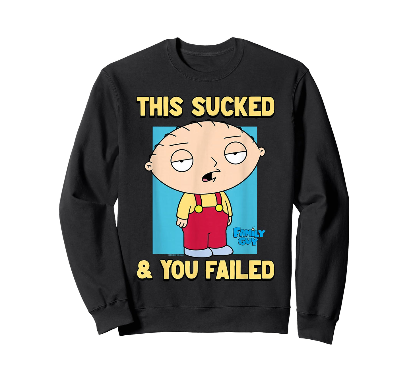Family Guy Stewie This Sucked & You Failed Funny Cartoon T-Shirt