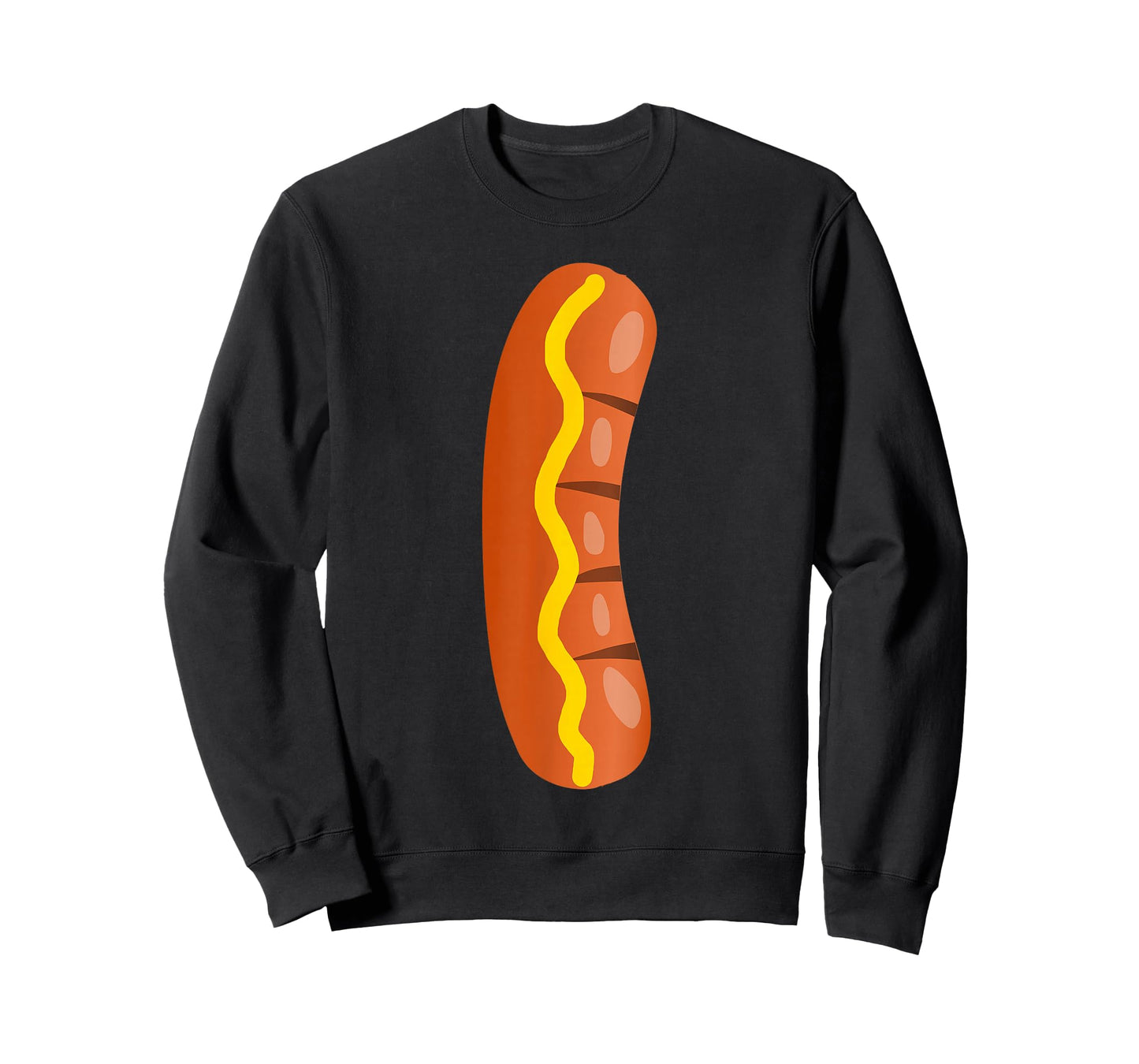 Hot Dog Costume Funny Easy Halloween Couple Cosplay with Bun T-Shirt