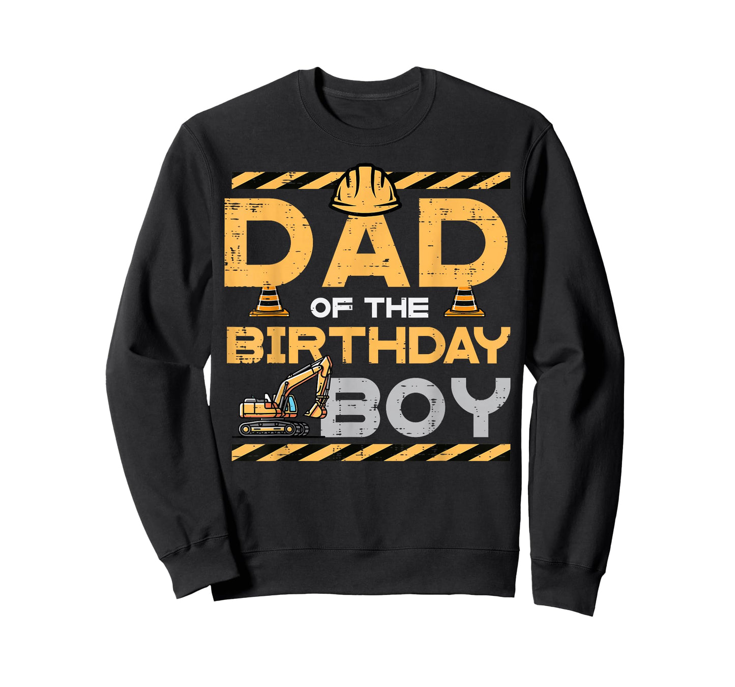 Dad of Birthday Boy Excavator Construction Bday Party Men T-Shirt