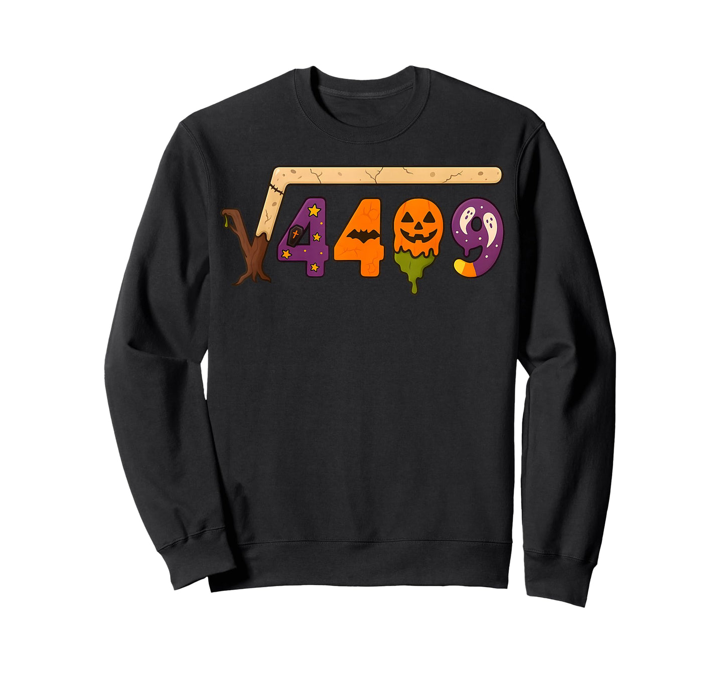 Funny 67 Meme Math Teacher 6 7 Halloween Square Root 4489 T-Shirt
