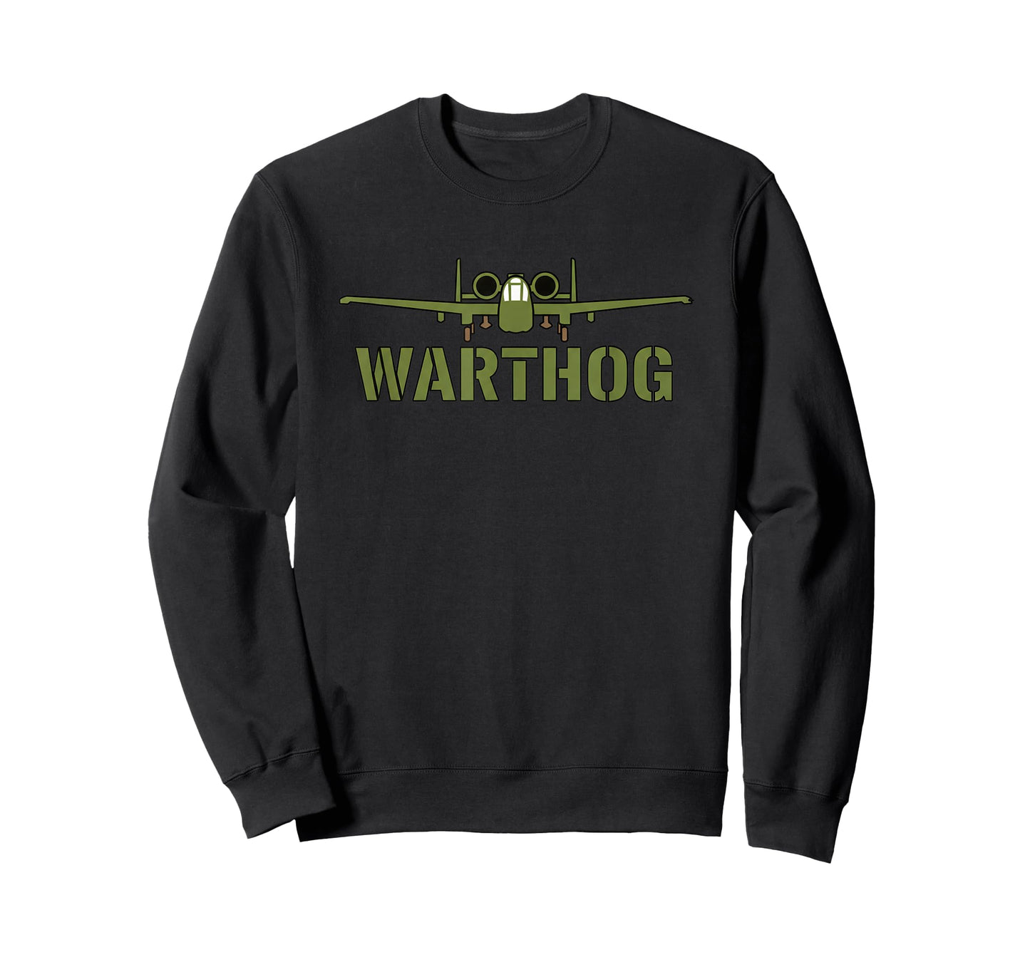 Aviation A-10 Warthog Military Jet Art - Front View Warthog T-Shirt