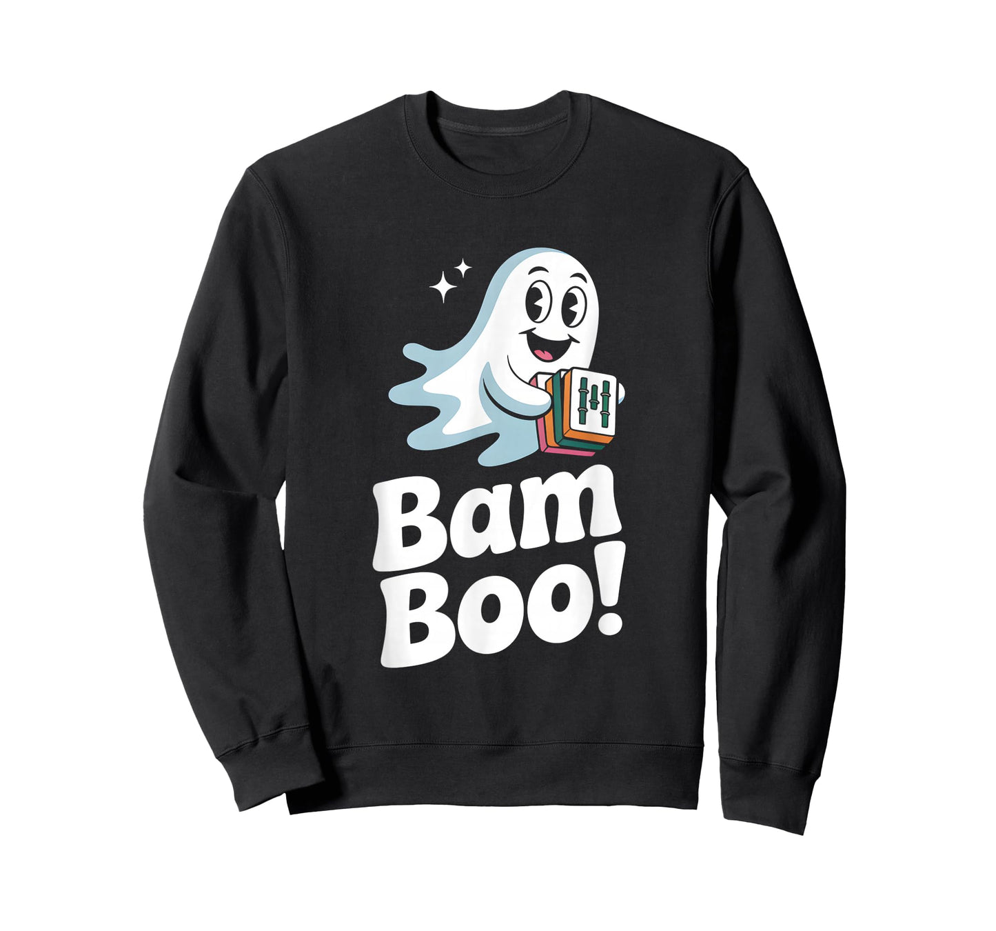 Bam Boo Halloween Ghost Mahjong T-Shirt