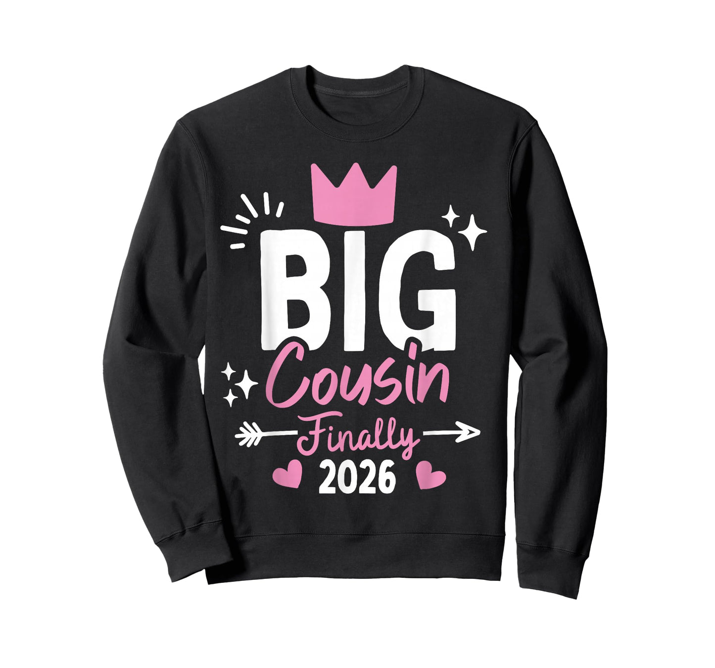 Cute Big Cousin Finally 2026 | Promoted to Big Cousin Girls T-Shirt