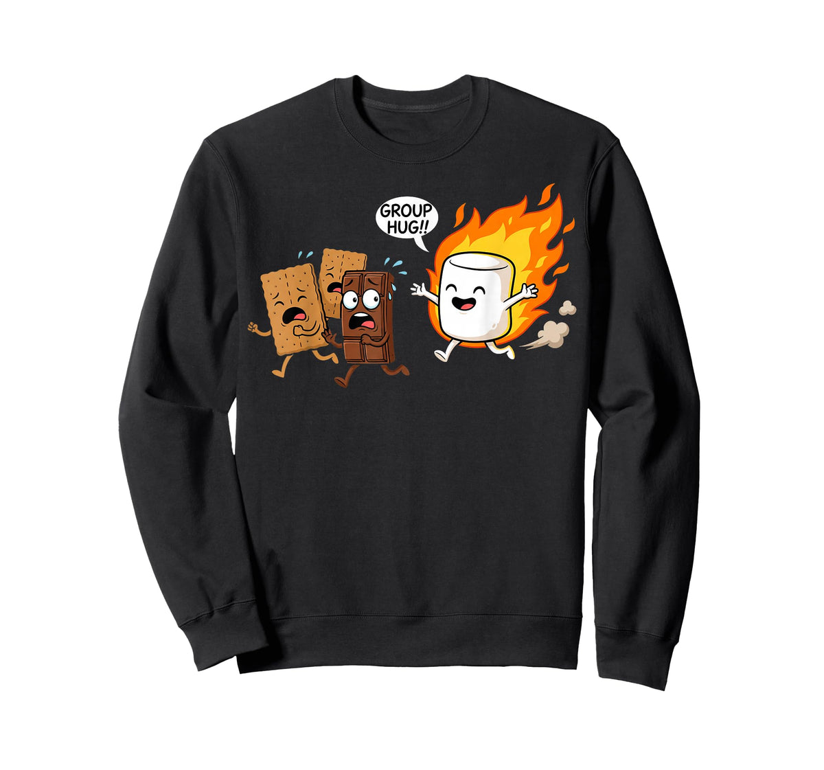 Group Hug Marshmallow Campfire Smores Funny Camping T-Shirt