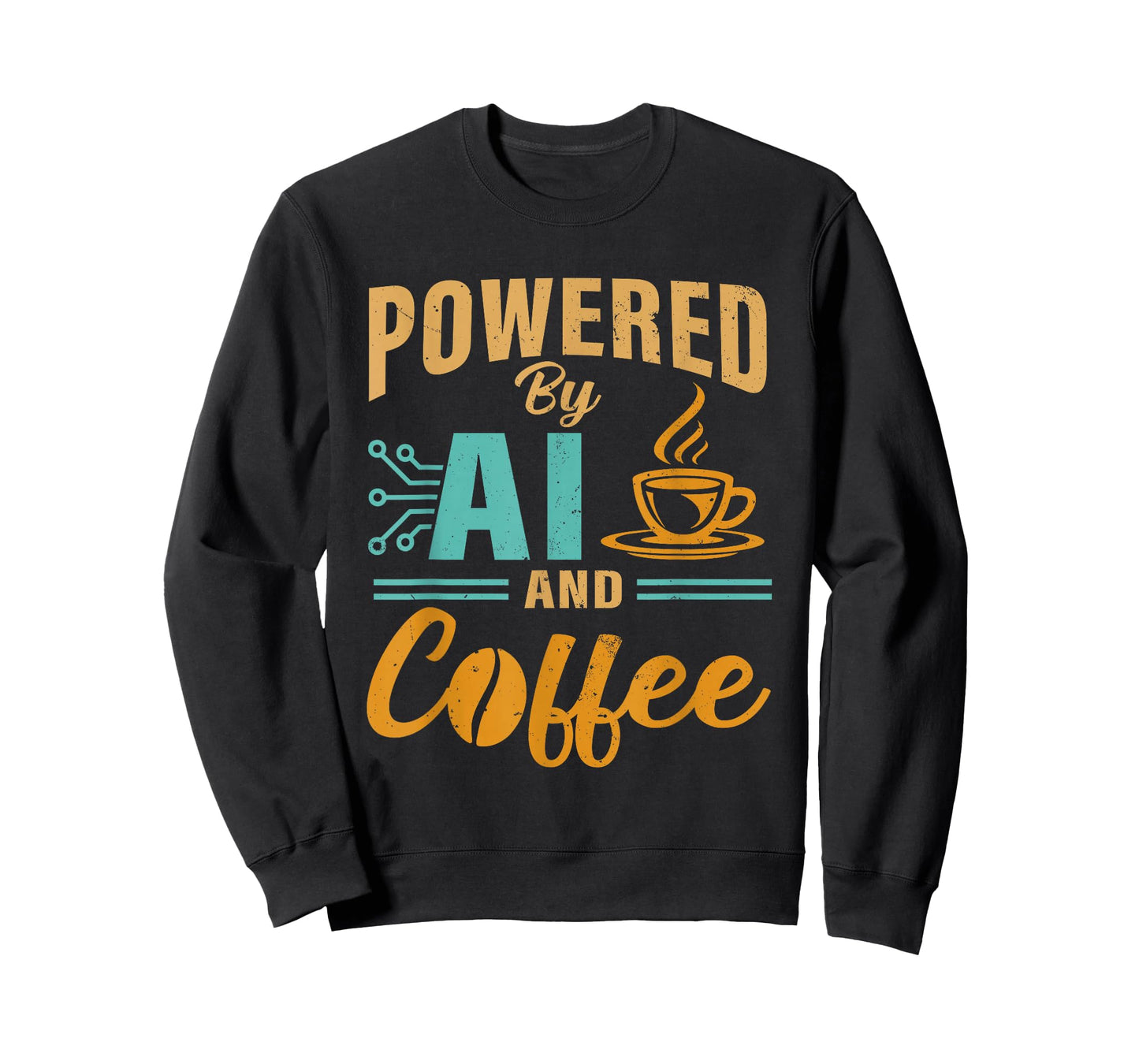Powered by AI and Coffee AI Artificial Intelligence Computer T-Shirt