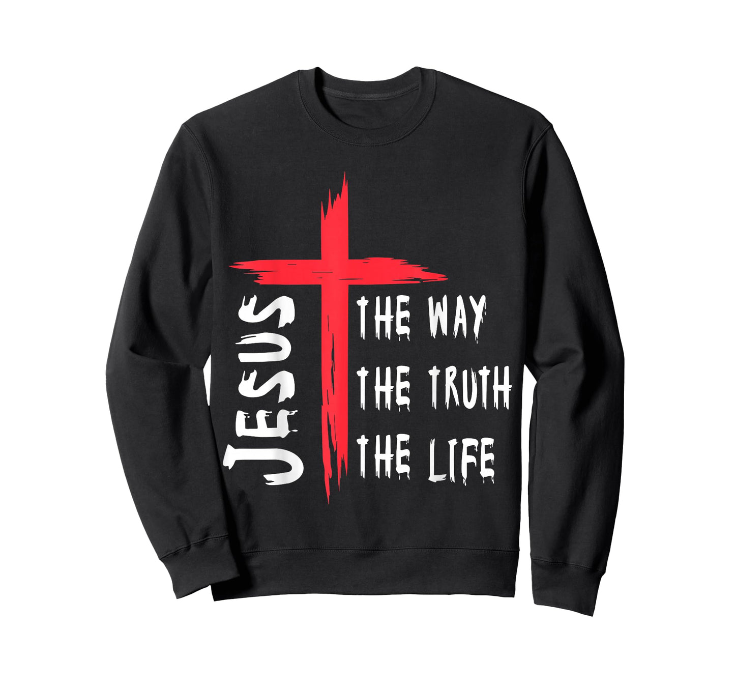 Jesus The Way The Truth The Life Christian Cross T-Shirt