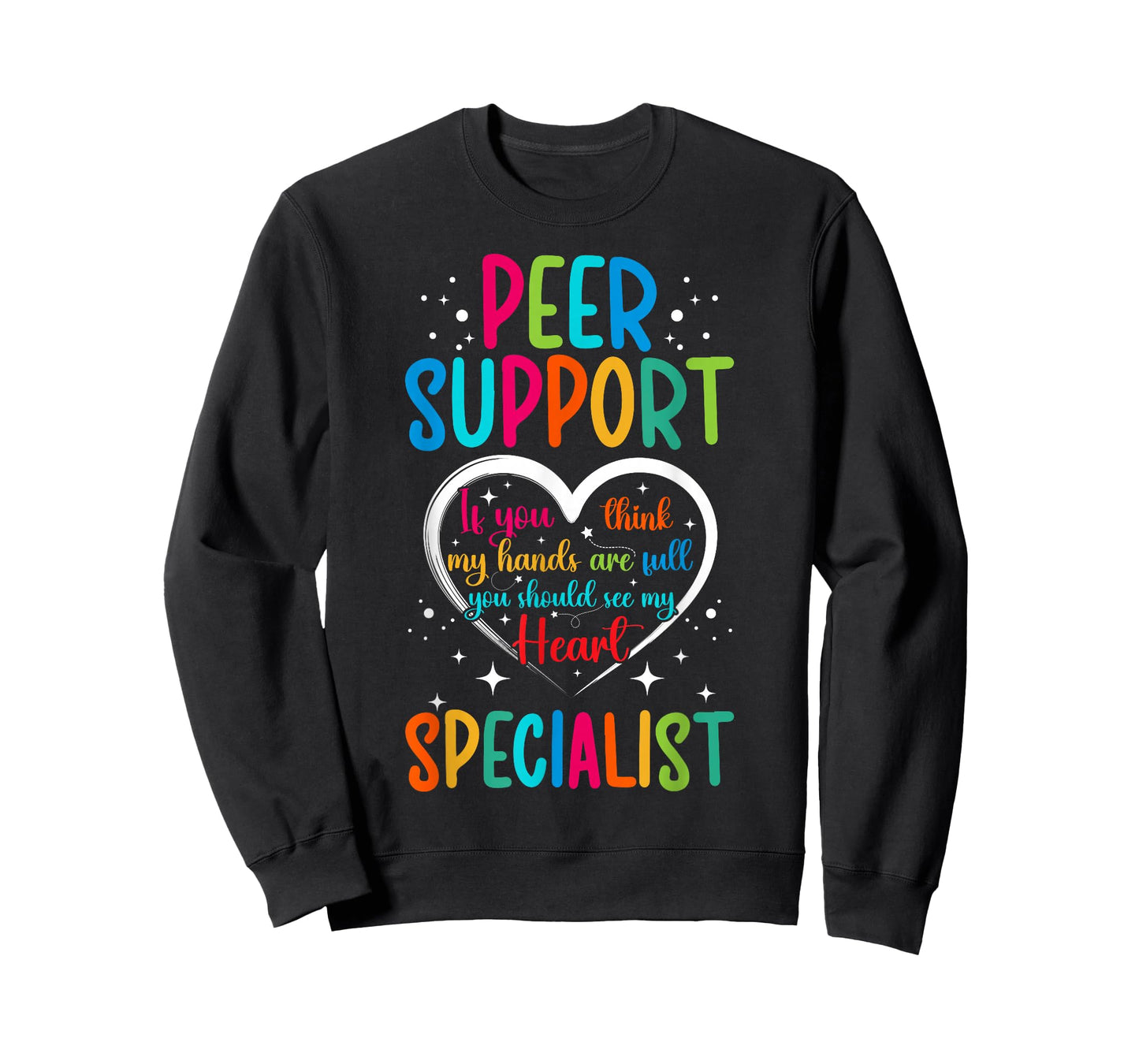 Peer Support Specialist Heart Peer Recovery Support T-Shirt