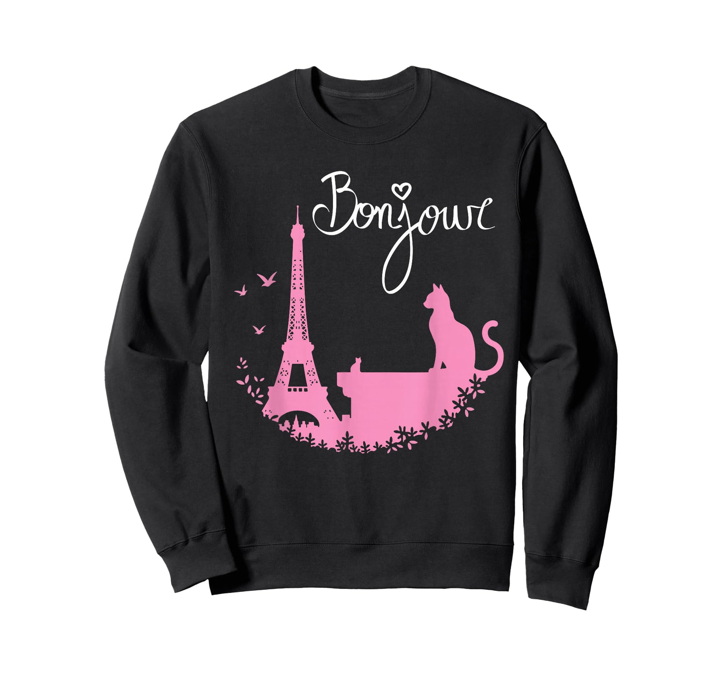Paris Cat Eiffel Tower Cute French Design T-Shirt