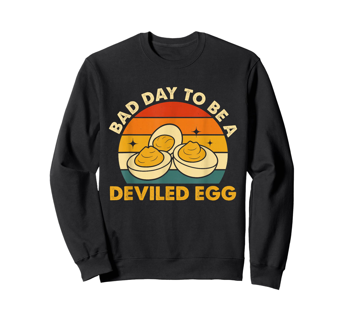 Bad Day to Be A Deviled Egg Retro Food Humor T-Shirt
