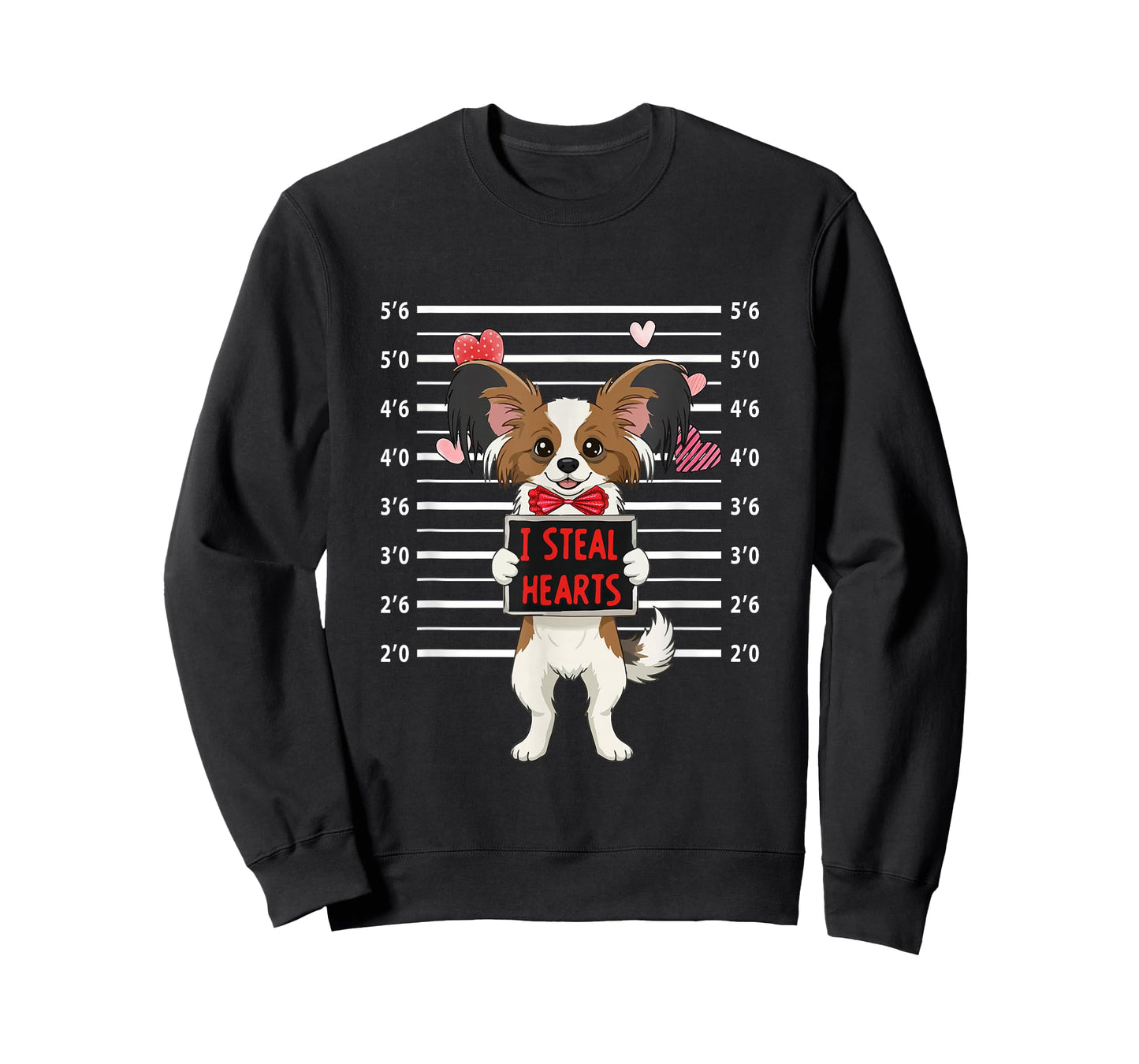 I Steal Cute Hearts Valentine's Day Papillon Lover Owner T-Shirt