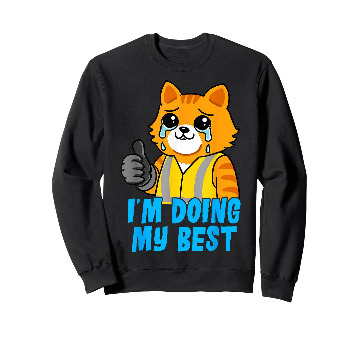 Cat Coworker Swagazon Associate I'm Doing My Best Crying Cat T-Shirt