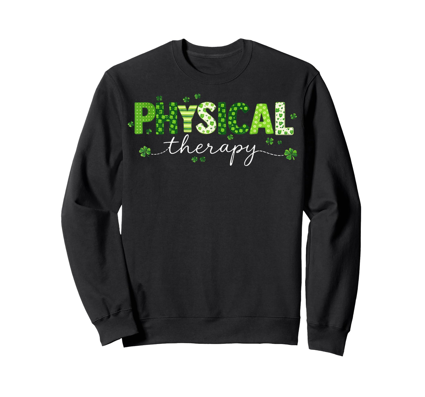 Groovy Physical Therapy Lucky Shamrock St Patrick's Day T-Shirt
