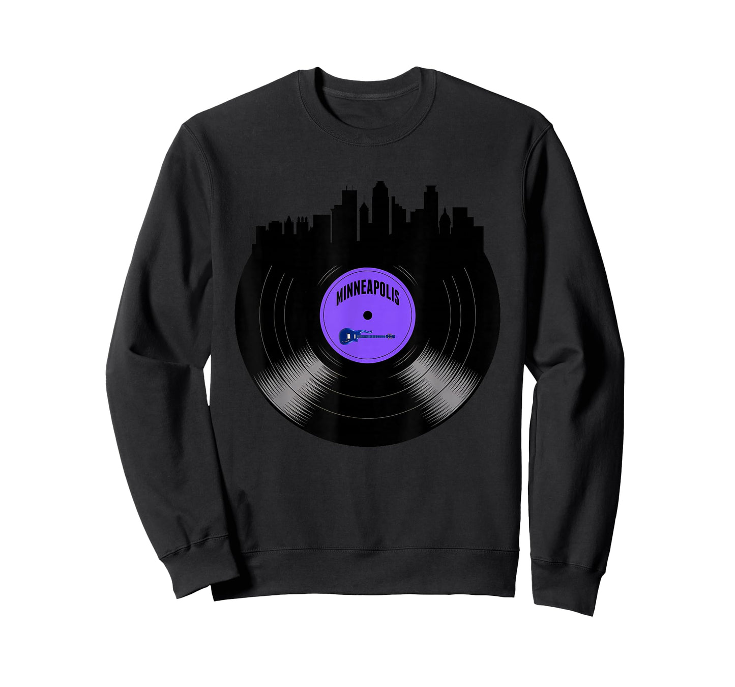 Minneapolis Skyline Retro Music Collector Men's Women's T-Shirt