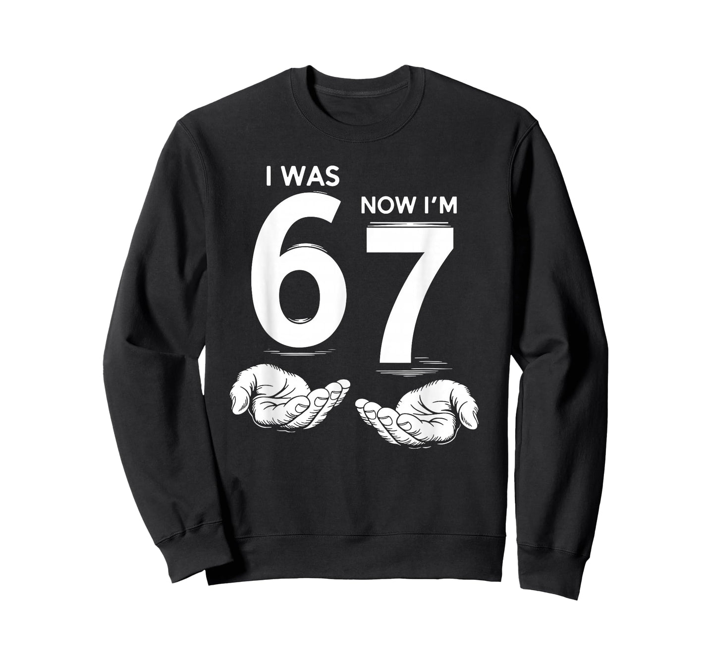 7 Year Old Birthday I was 6 Now I'm 7 67 Meme Six Seven Kids T-Shirt