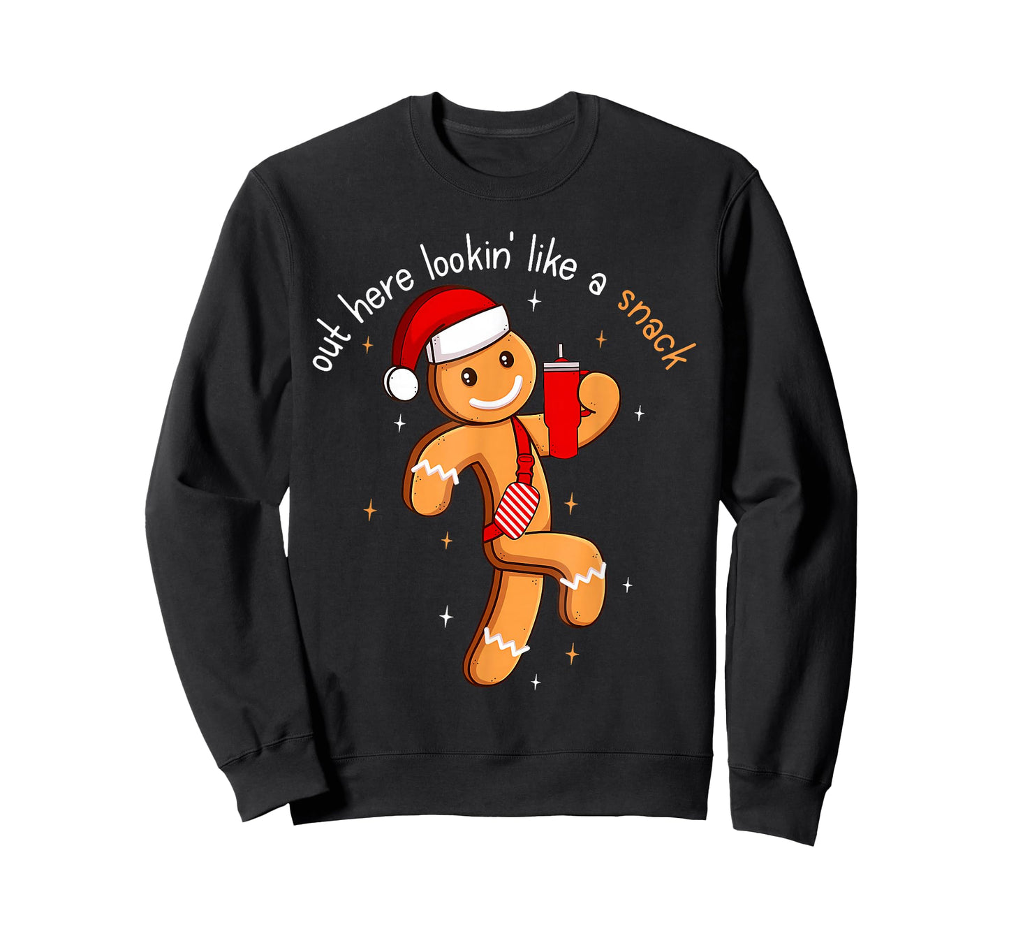 Out Here Looking Like A Snack Funny Boujee Xmas Gingerbread T-Shirt