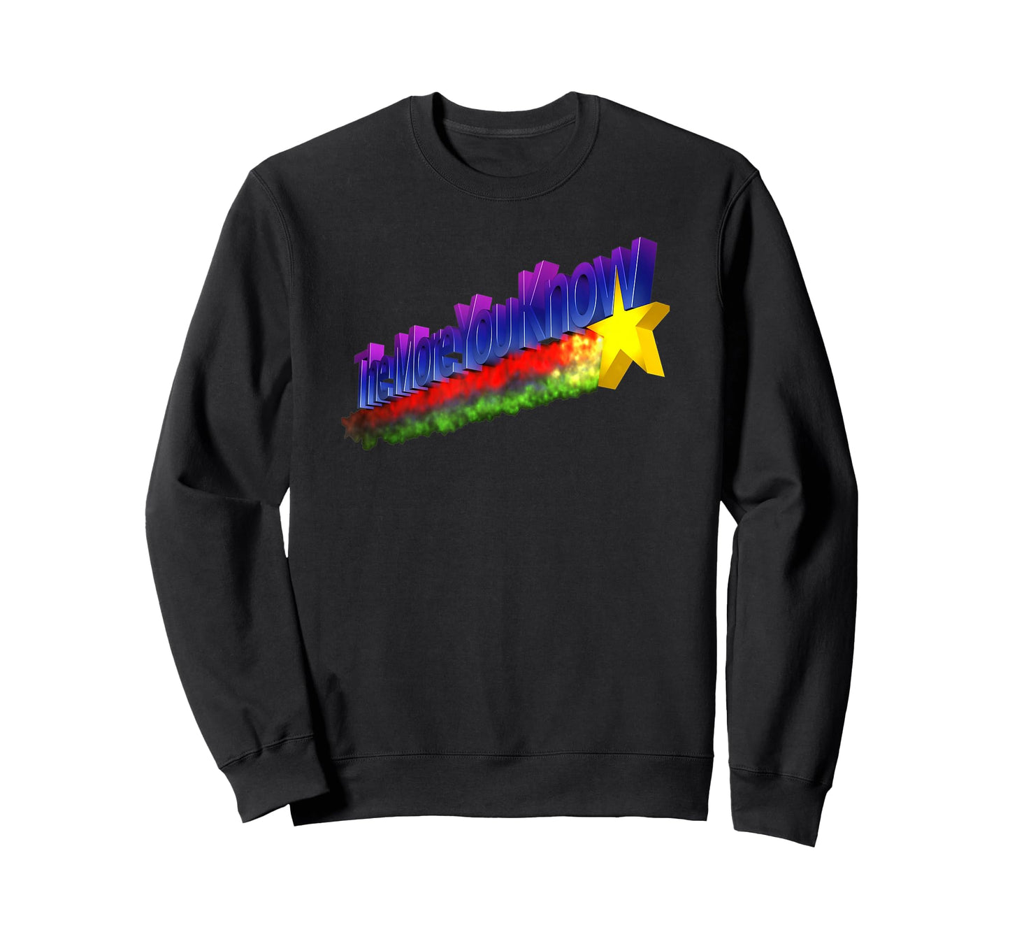 The More You Know Tee Retro 80s Rainbow Funny TV T-Shirt