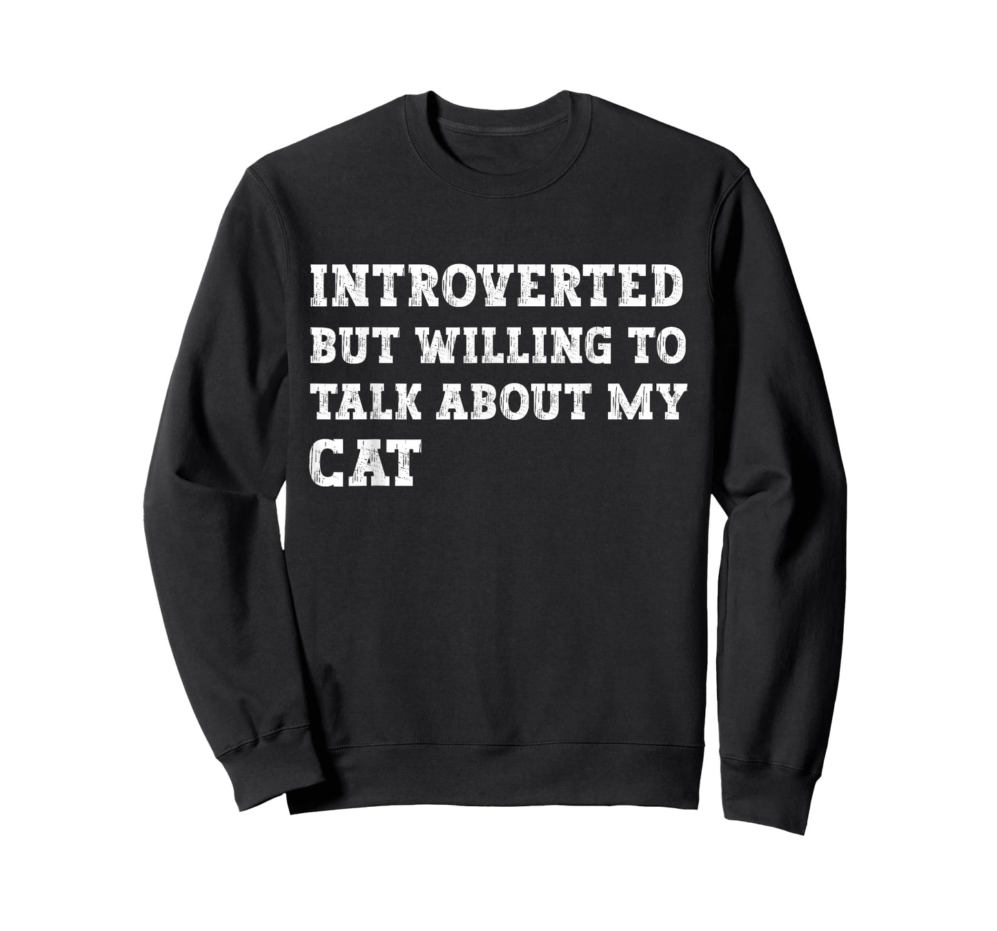 Introverted But Willing to Talk About Cats Lover Kitten Meow T-Shirt