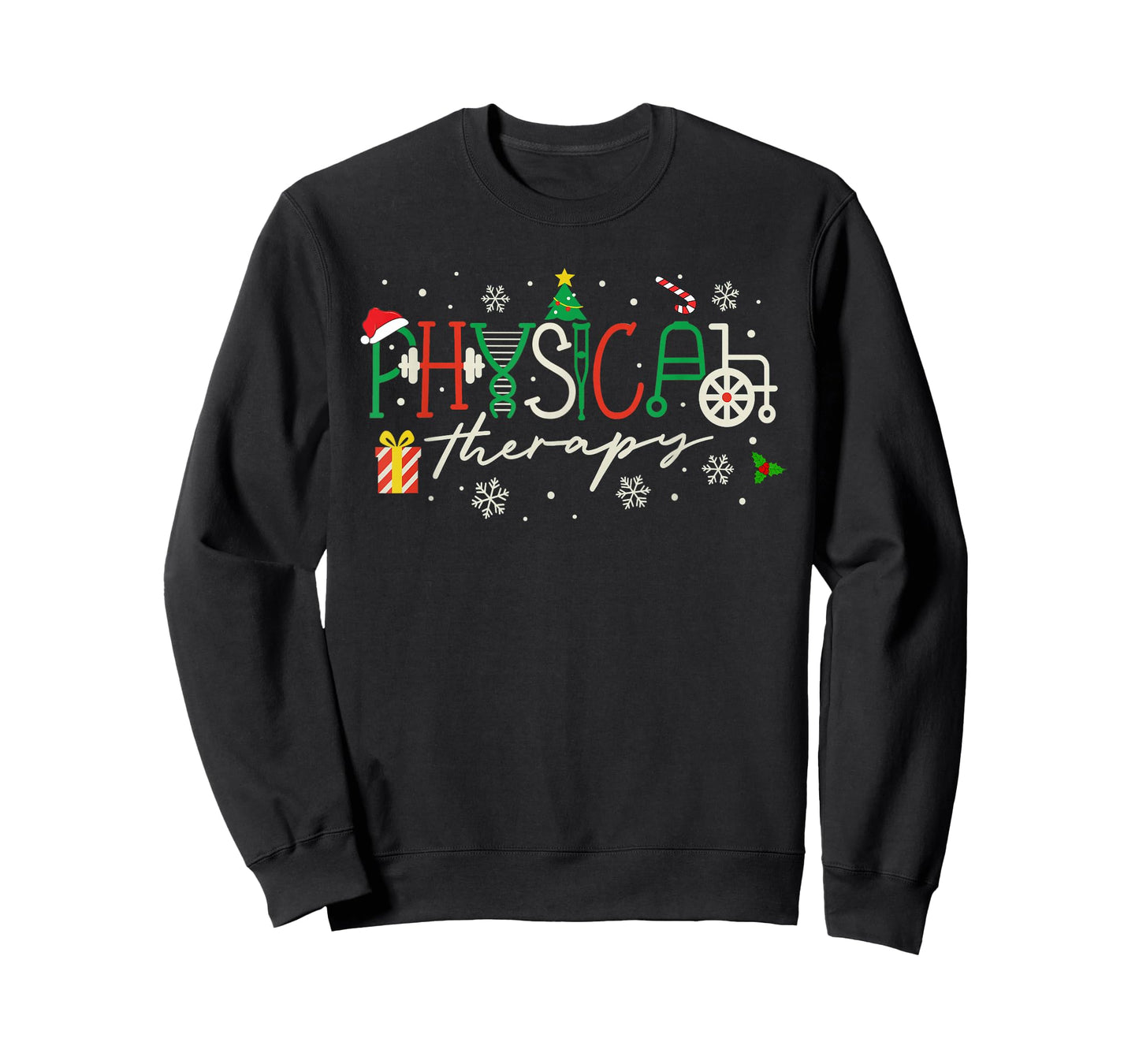 Christmas Physical Therapy Xmas Pediatric PT PTA DPT T-Shirt