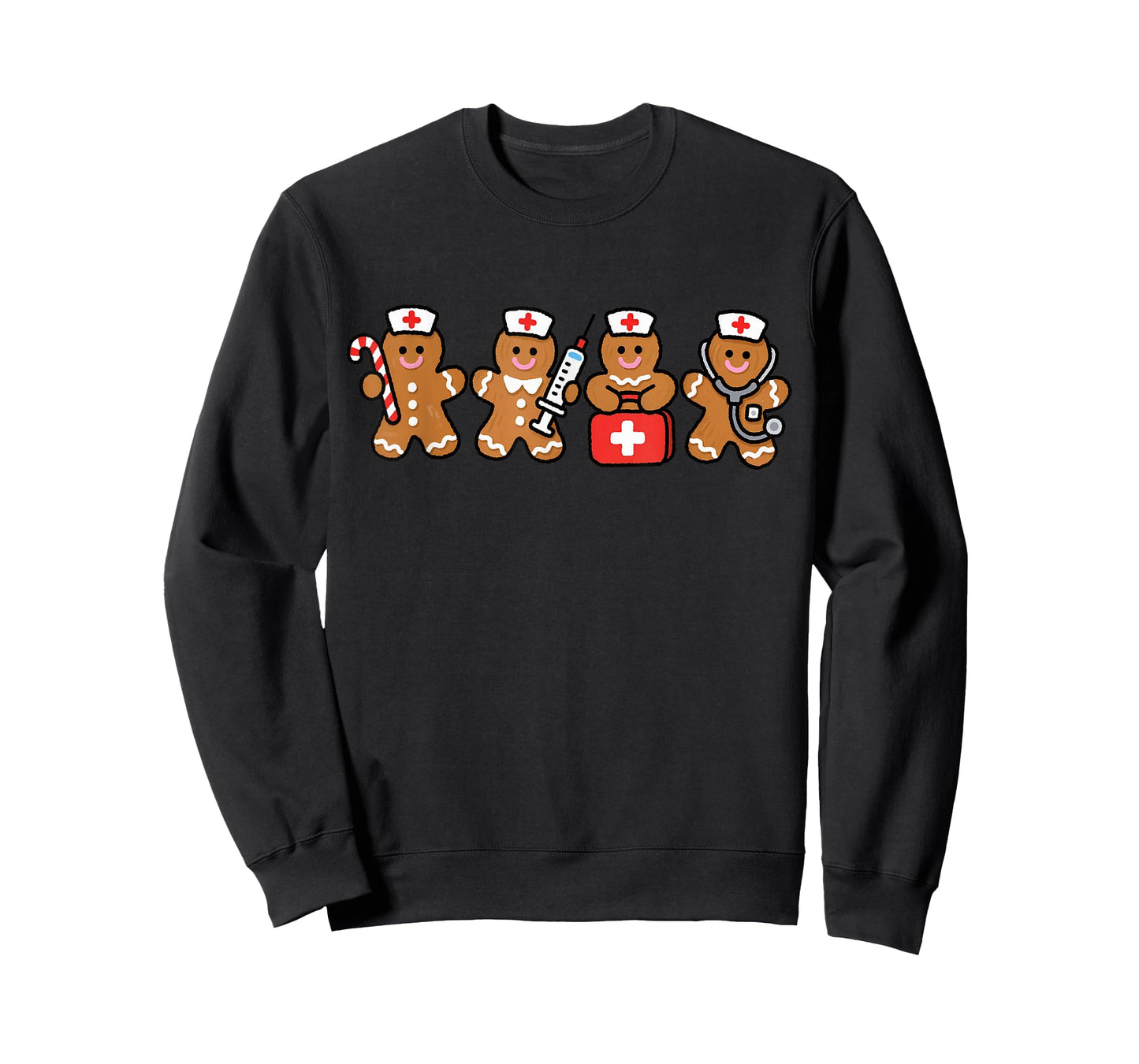 Christmas Gingerbread Nurse RN LPN ER Nursing Xmas Holiday T-Shirt