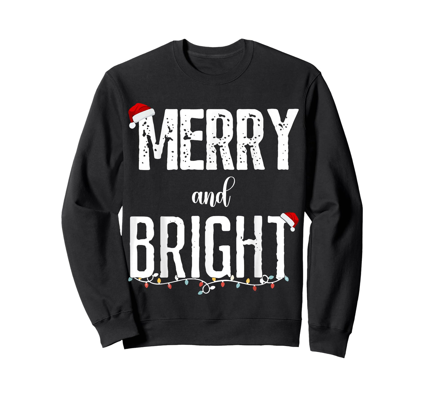 I'm Trying to Feel Merry and Bright Xmas Matching Couple T-Shirt