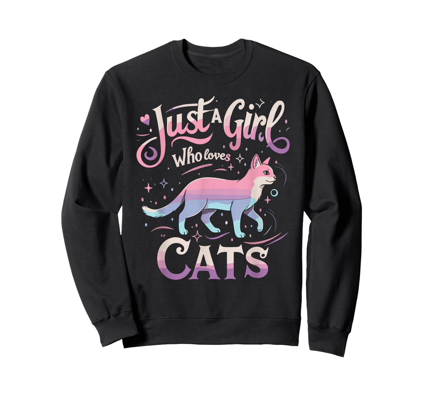 Just a Girl Who Loves Cats Men Women T-Shirt T-Shirt
