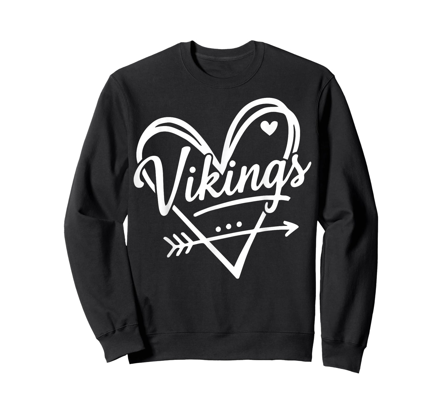 Retro Vikings Heart Cute Name Graphic Gift for Men Women Kid T-Shirt