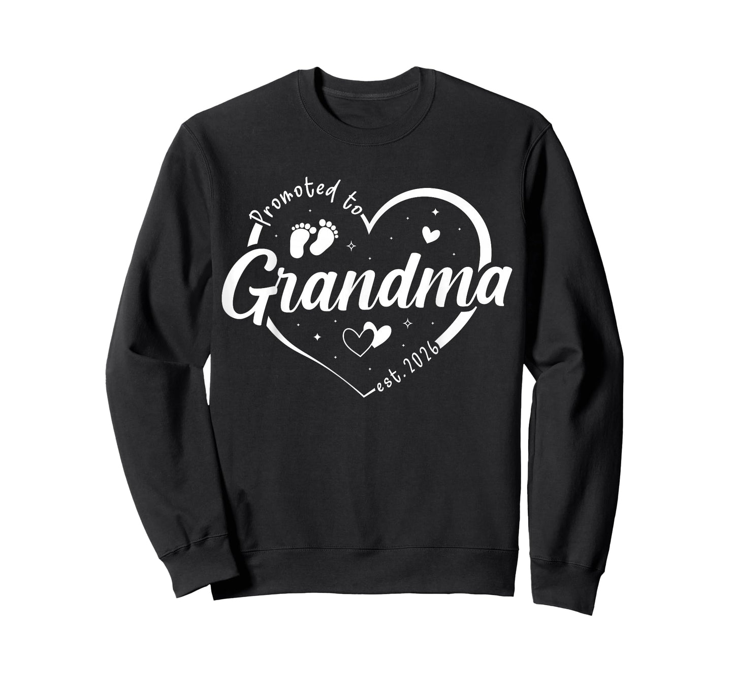 Promoted to Grandma Est 2026 Soon to be New Grandmom Heart T-Shirt