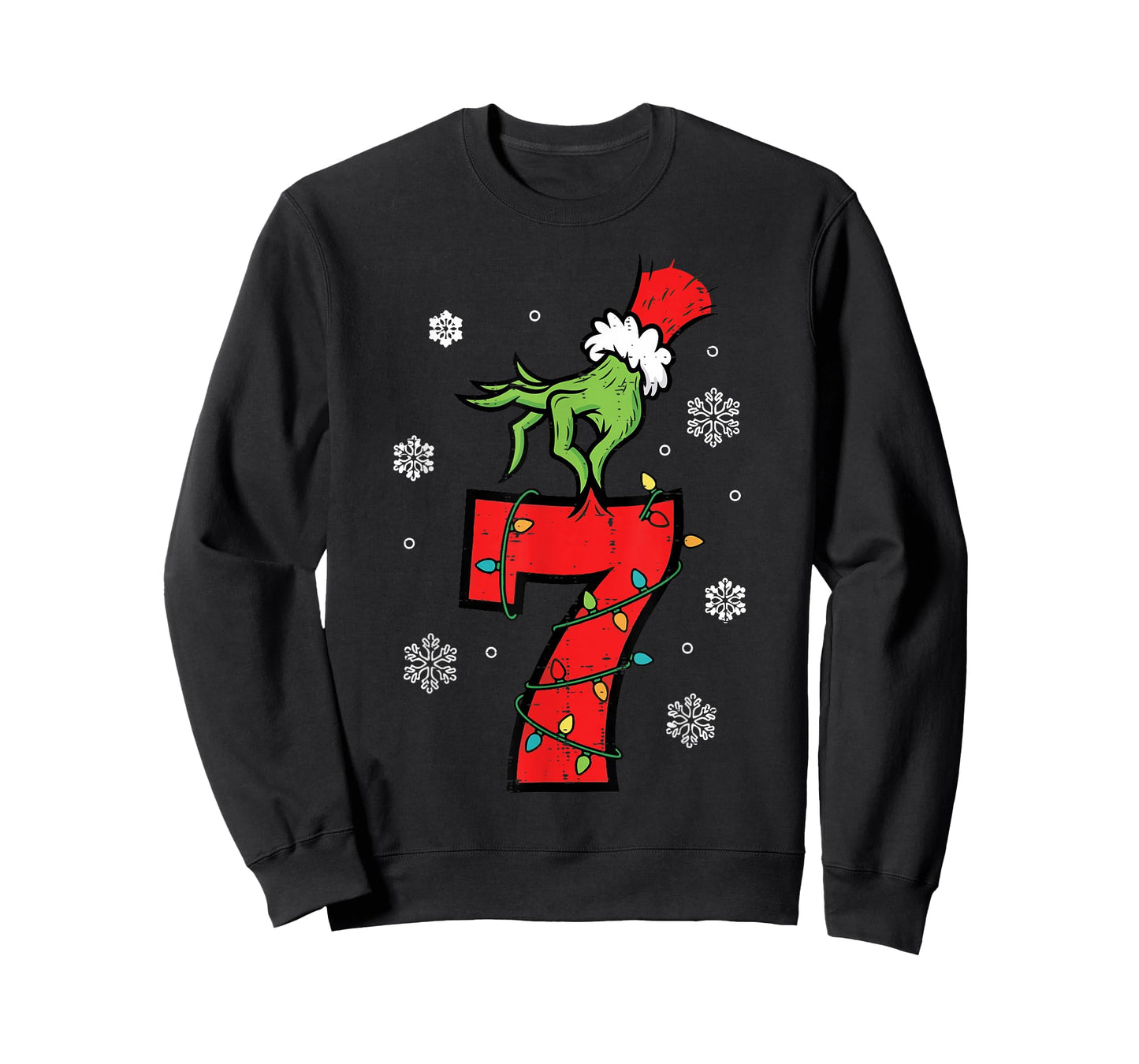 Number 7 Matching 67 Meme 6 7 Christmas Boys Youth Kids T-Shirt