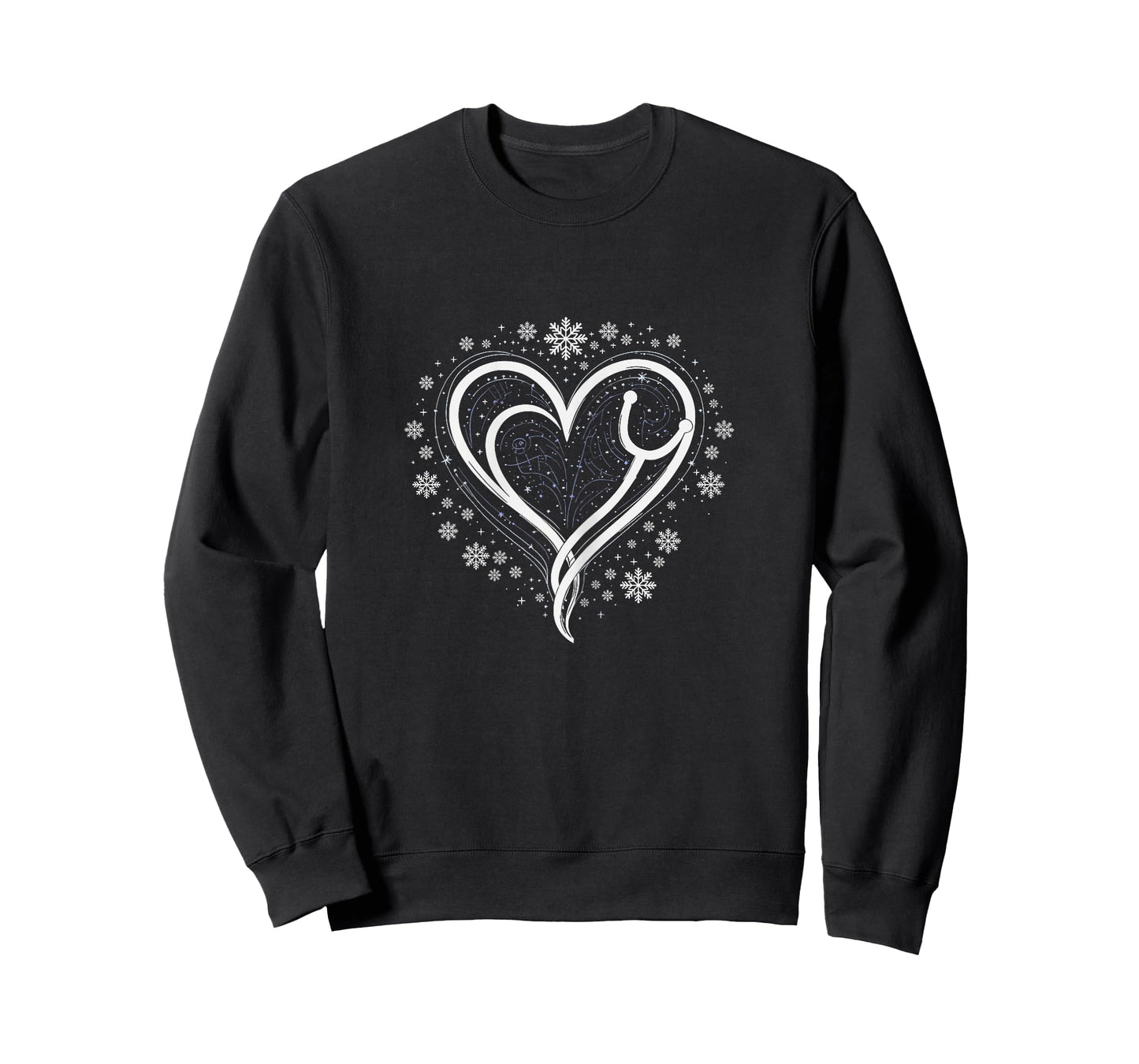 Nurse Heart Design Winter Love for Healthcare Workers T-Shirt