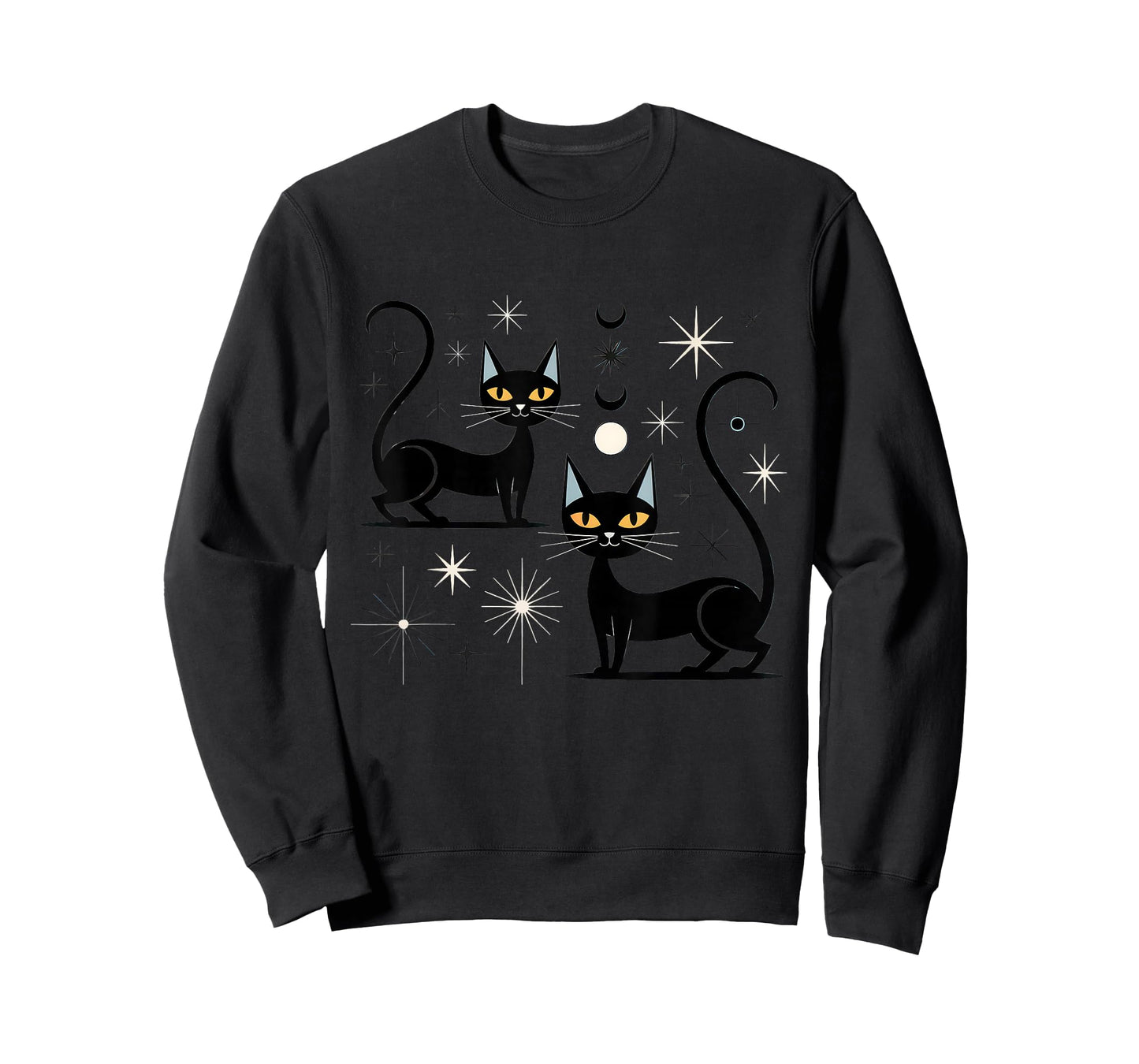 Mid Century Cat Retro Atomic Age Space Modern 50s Midcentury T-Shirt