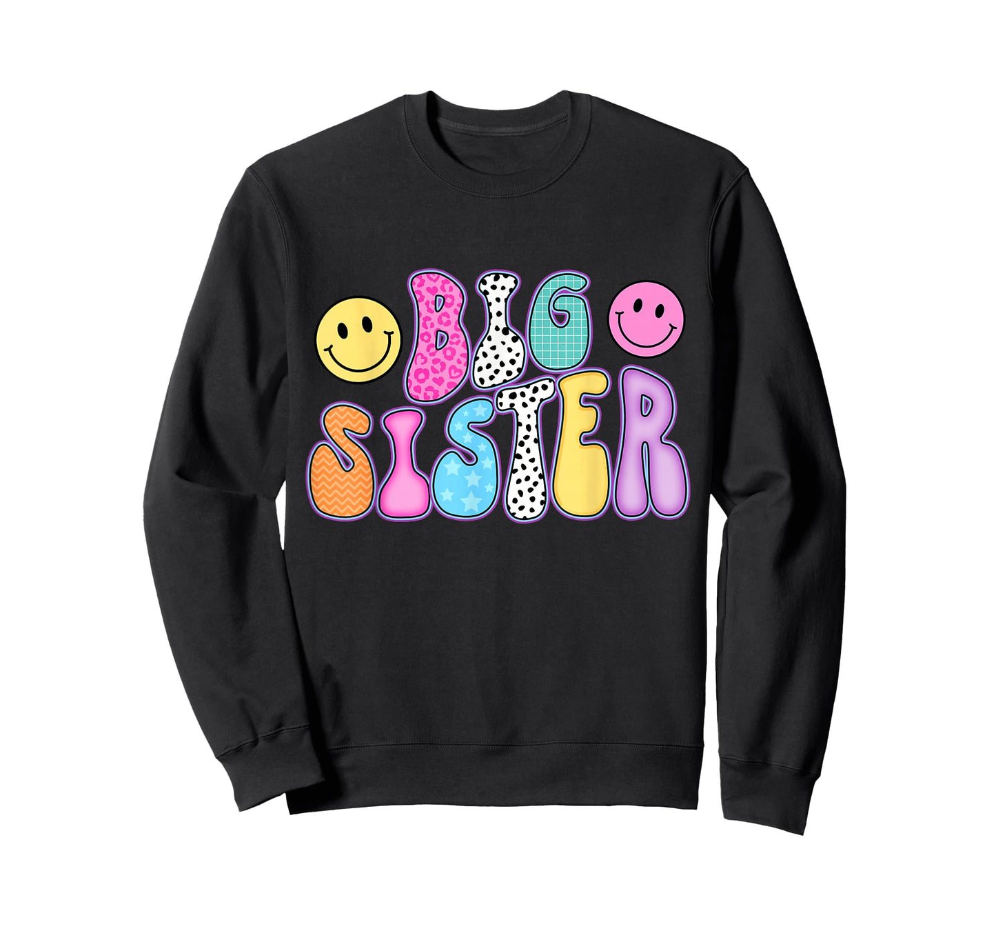 Big Sister Announcement Promoted to Big Sister Groovy T-Shirt